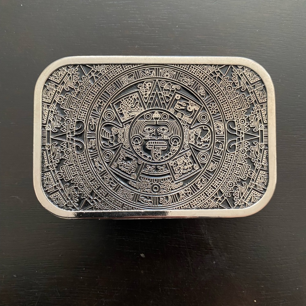 Men’s Myan Aztec Calendar Belt Buckle